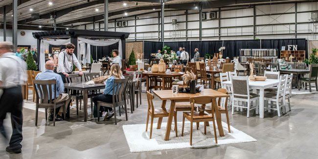 NIWA 2024 Amish Furniture Expo FN Chairs Booth