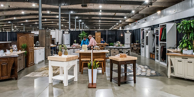 NIWA 2024 Amish Furniture Expo Heritage Wood Designs Booth