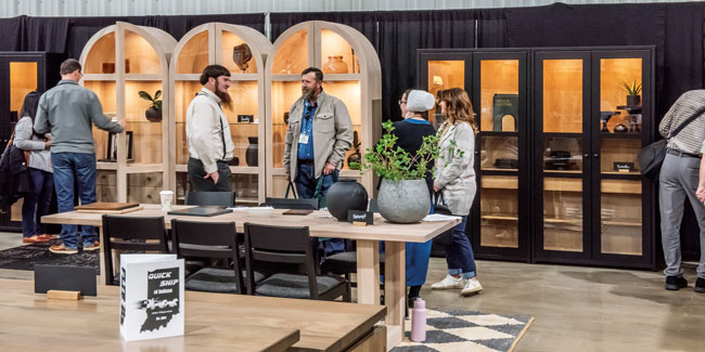 NIWA 2024 Amish Furniture Expo Hoosier Crafts Booth