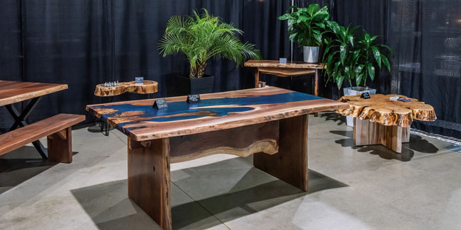 NIWA 2024 Amish Furniture Expo Ideal Finishing and Slabs Booth