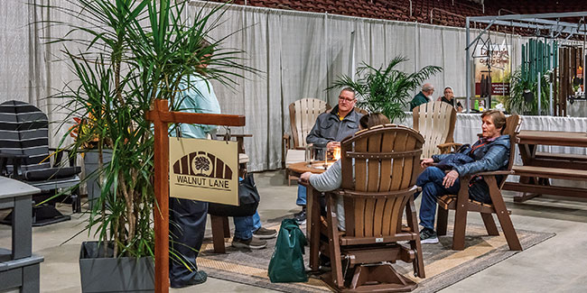 NIWA 2024 Amish Furniture Expo Walnut Lane Booth 2