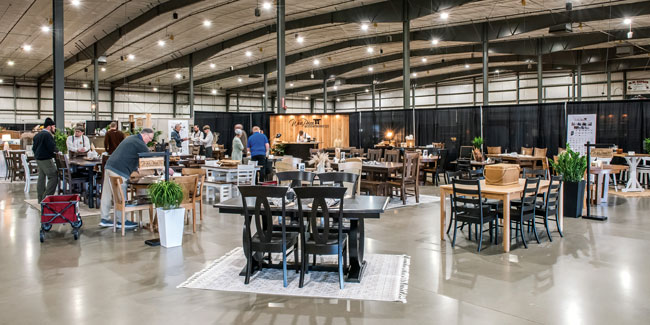 NIWA 2024 Amish Furniture Expo West Point Woodworking Booth