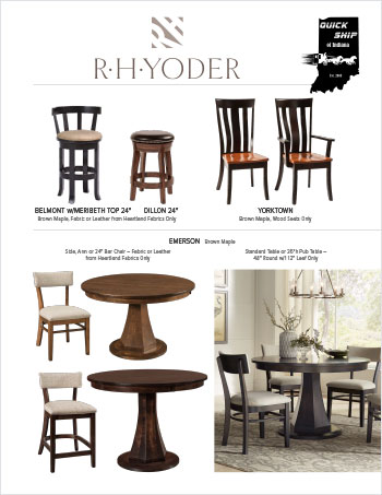 2026 RH Yoder Dining Room and Office Furniture Quick Ship Flyer