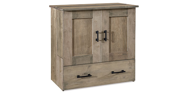 Rock Country Furniture Mobile Murphy Bed Cabinet Closed Twin XL