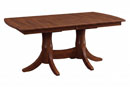 Troyer Design Company Bourbon Double Pedestal Table