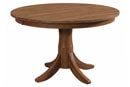 Troyer Design Company Bourbon Single Pedestal Table