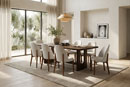 Troyer Design Company Adobe Double Pedestal Table with RH Yoder Burrick Chairs 1 Dining Room Furniture Collection