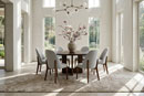 Troyer Design Company Adobe Double Pedestal Table with RH Yoder Burrick Chairs 5 Dining Room Furniture Collection