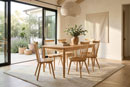 Troyer Design Company Chantilly Leg Table Scalloped Apron with RH Yoder Bersina Chairs Dining Room Furniture Collection