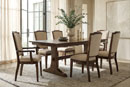 Troyer Design Company Washington Double Pedestal Table with RH Yoder Palmer Chairs Dining Room Furniture Collection