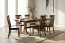 Troyer Design Company Washington Double Pedestal Table with RH Yoder Yorktown Chairs Dining Room Furniture Collection