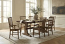 Troyer Design Company Washington Table with Artisan Evans Chairs Dining Room Furniture Collection