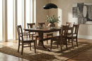 Troyer Design Company Washington Table with Artisan Presque Chairs Dining Room Furniture Collection