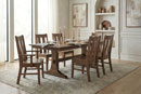 Troyer Design Company Washington Table with Artisan Yorkland Chairs 1 Dining Room Furniture Collection