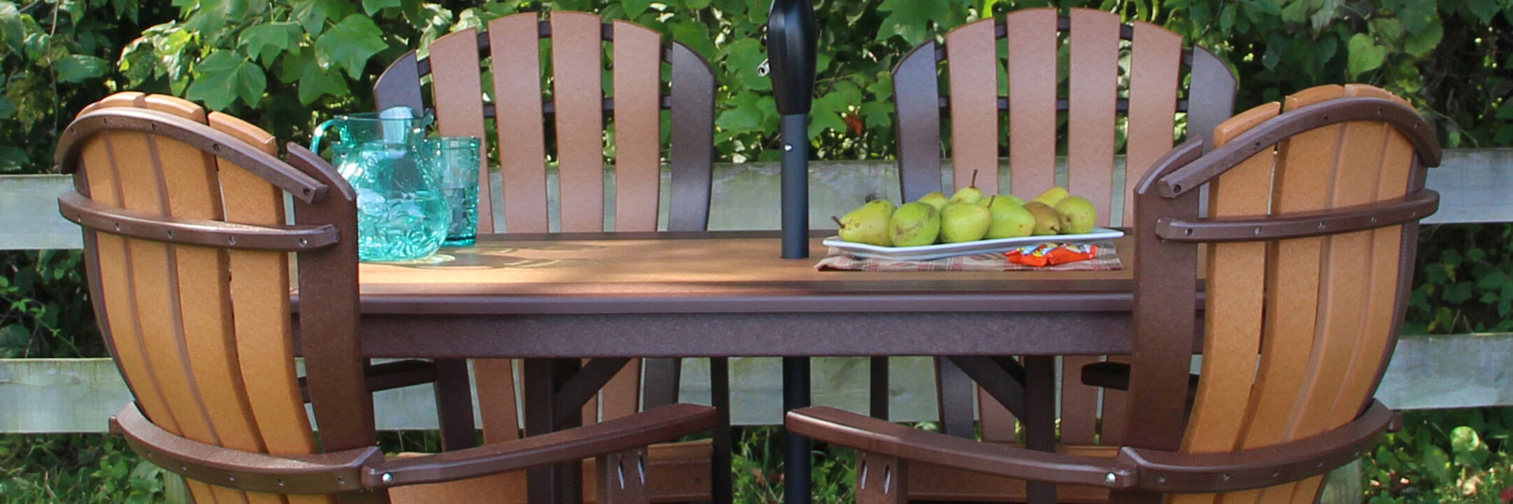 Walnut Lane Poly Outdoor Furniture Set