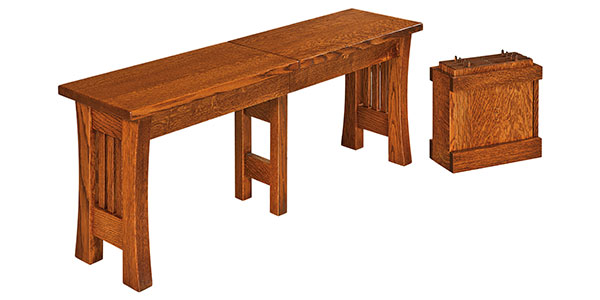 West Point Woodworking Arts and Crafts Bench