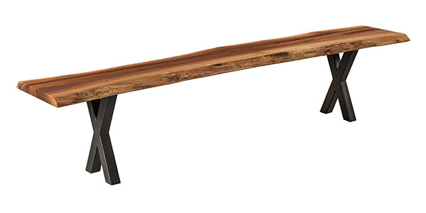 West Point Woodworking Live Edge Bench