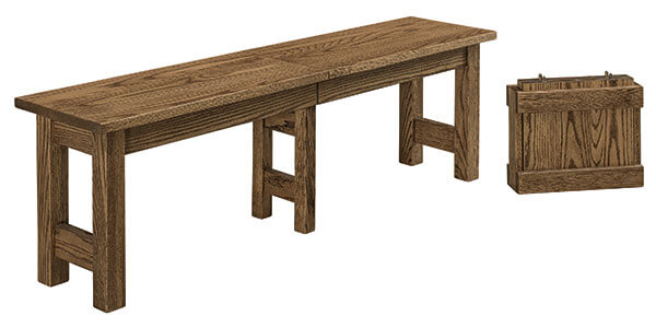 West Point Woodworking Logan Bench