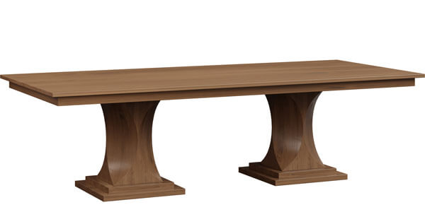 West Point Woodworking Berkley Double Pedestal Table