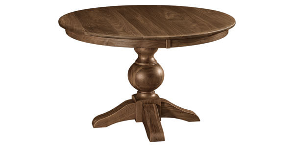 West Point Woodworking Bradley Single Pedestal Table