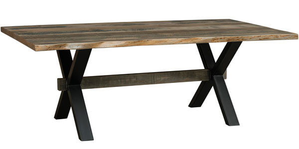 West Point Woodworking Live Edge Rough Sawn Table