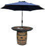 Wildwood Rustic Creations barrel table half cover