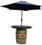 Wildwood Rustic Creations barrel table poly no cover