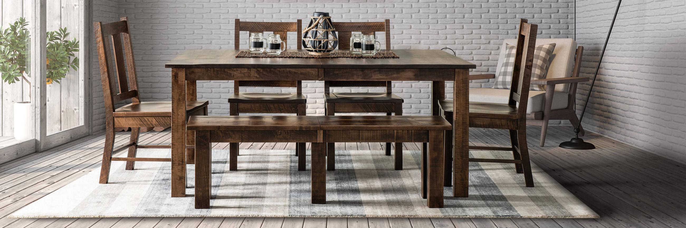 Woodside Woodworks Dining Room Furniture Setting
