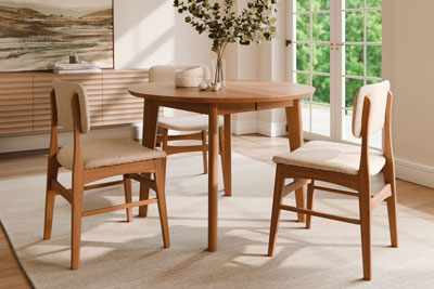 Woodside Woodworks Winona Leg Table Dining Room Furniture Set