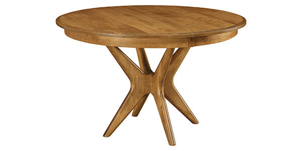 Woodside Woodworks West Newton Pedestal Table Brown Maple